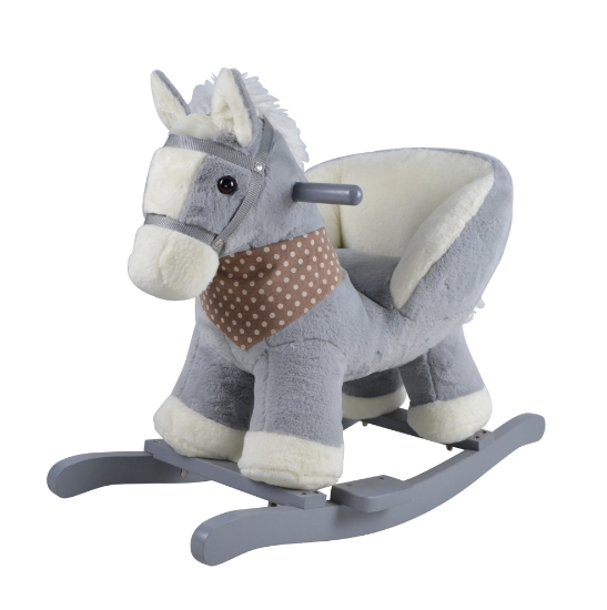 Slika Konjić na ljuljanje s naslonom - Konj Sivi Bertonne 