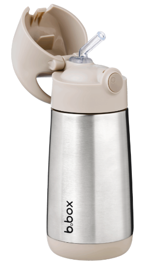 Slika Termo bočica sa slamkom, 350ml - latte b.box 