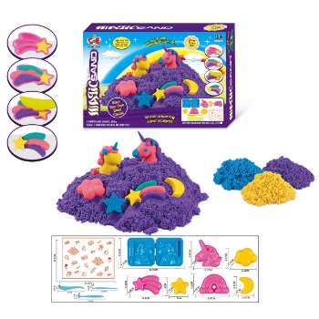 Slika Kinetički pijesak za oblikovanje 'Jednorog', 500 g