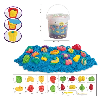 Slika Kinetički pijesak za oblikovanje u kantici, 16 kalupa