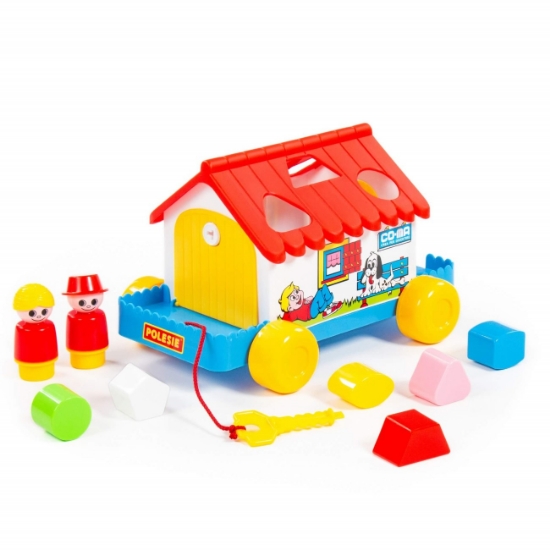 Slika KUĆICA NA KOTAČIMA – Slagalica