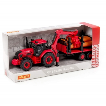 Slika Traktor i prikolica za drva