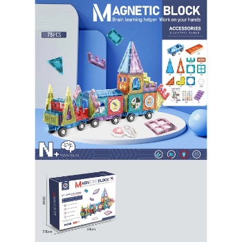 Slika Magnetski blokovi za slaganje 75komada