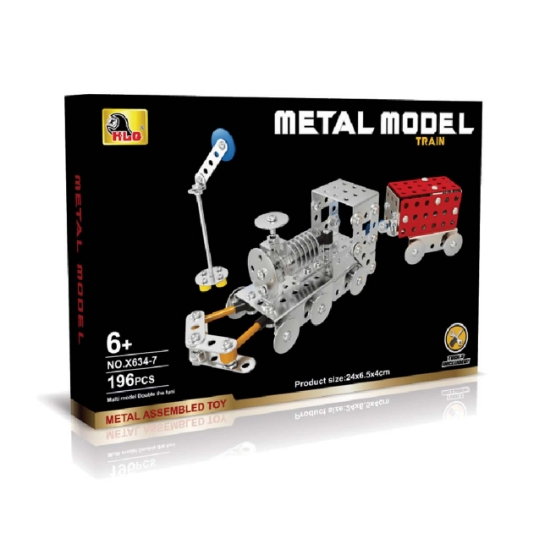 Slika DIY, Set za gradnju, lokomotiva, 196-dij.