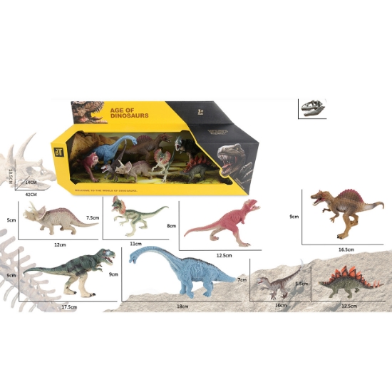 Slika Svijet dinosaura, 8 kom u setu