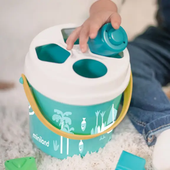 Slika Kantica za sortiranje Turquoise Shape Miniland 