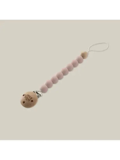 Slika Silikonski držač dude Dark Pink InterBaby 