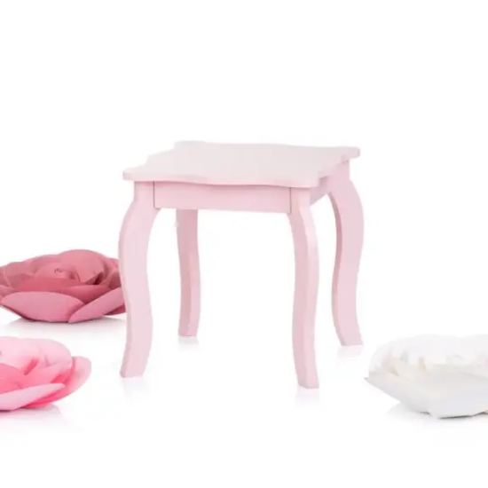 Slika Dječji toaletni stolić s tabureom ružičaste boje Chipolino 