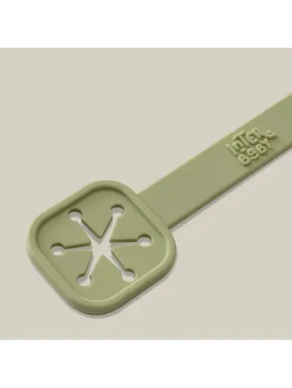 Slika Silikonski držača tetra pelena Olive Green (2 kom) InterBaby 