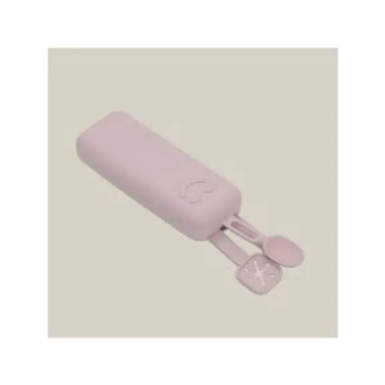 Slika Set silikonskog pribora za jelo Dark Pink - Interbaby