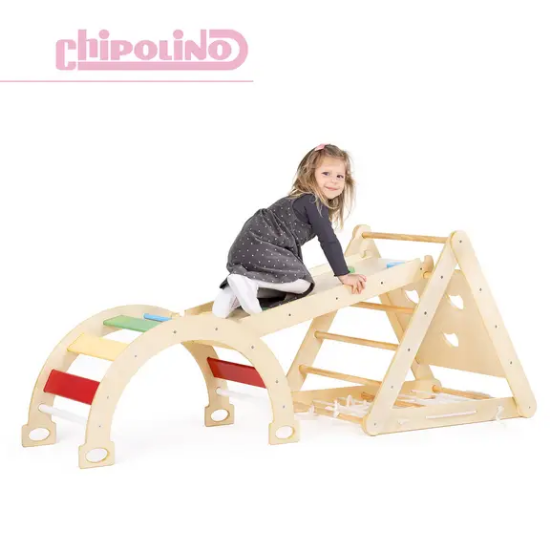 Slika Dječji centar 6u1 (ljestve za penjanje/igračka za ljuljanje/tobogan) Chipolino 