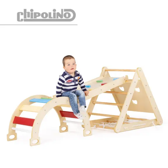 Slika Dječji centar 6u1 (ljestve za penjanje/igračka za ljuljanje/tobogan) Chipolino 