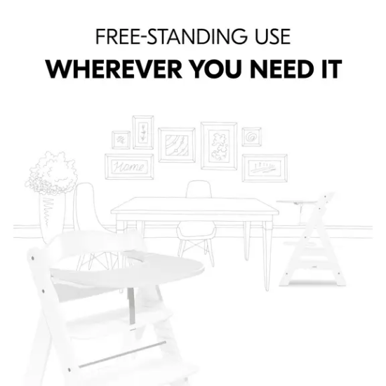 Slika pladanj Alpha Click Tray White - Hauck