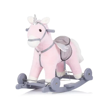 Slika Igračka na luljanje sa kotačima Horse - roza Chipolino 