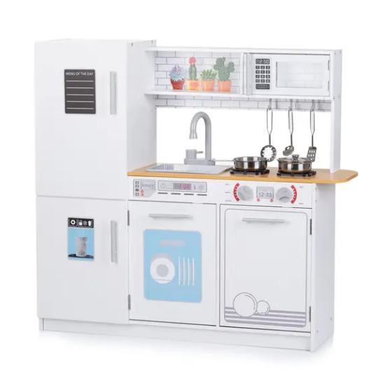 Slika Kuhinja + metalni set za kuhanje Chipolino 