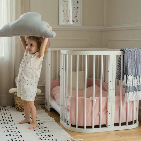 Slika krevetić 7u1 s madracem WHITE - Waldin