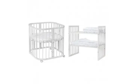 Slika krevetić 7u1 s madracem WHITE - Waldin