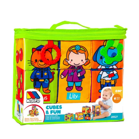Slika Kocke od mekane tkanine - Molto Cubes & Fun 