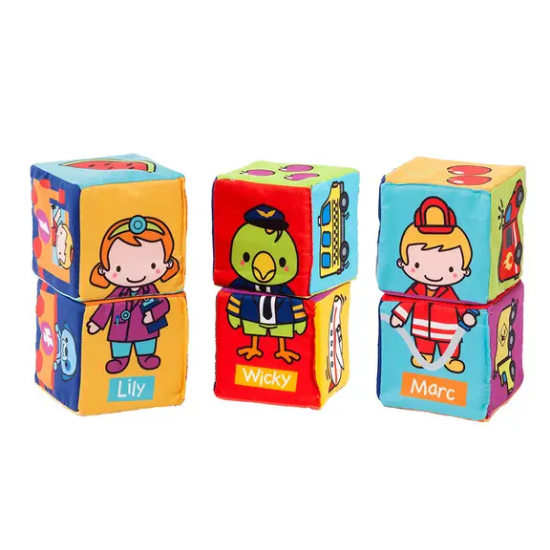 Slika Kocke od mekane tkanine - Molto Cubes & Fun 