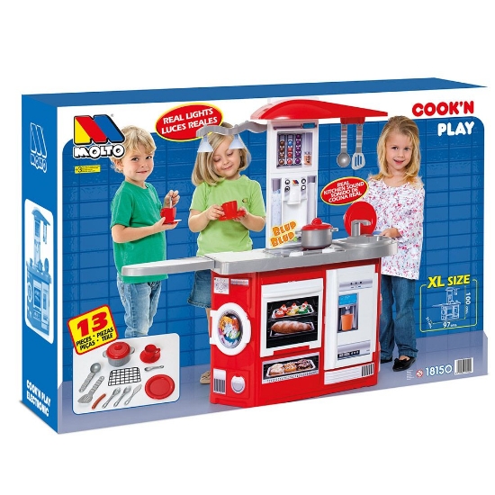 Slika Molto Cook'n Play Electronic - crvena Kuhinja 