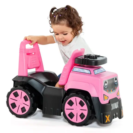 Slika Guralica 3u1 + set kocki Pink - Molto