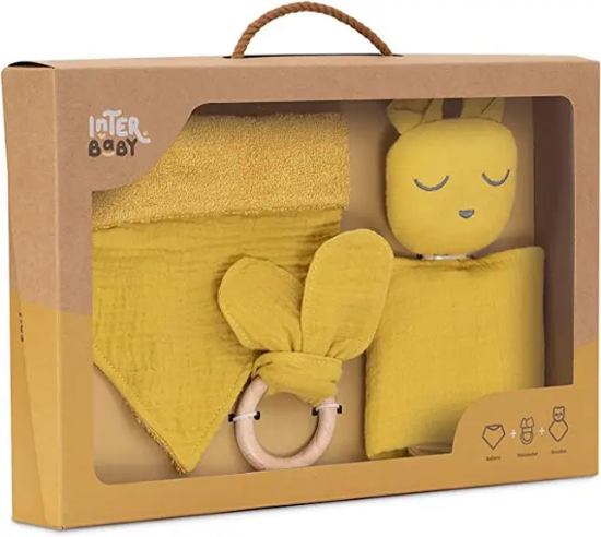 Slika Set za bebe Muslin Ocher Yellow InterBaby 