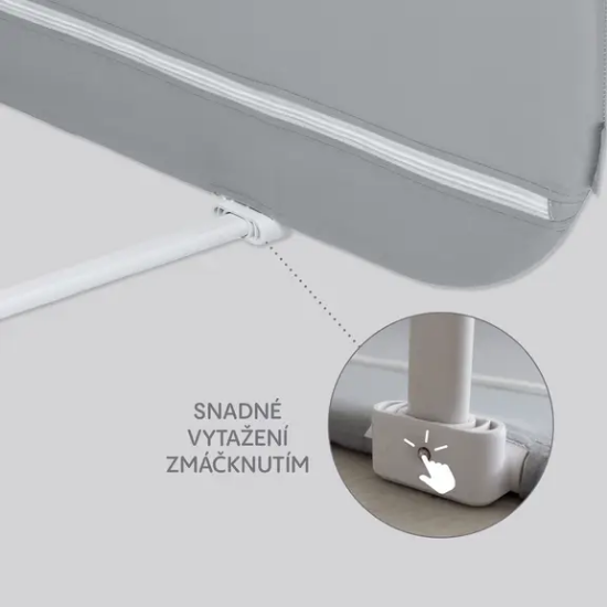 Slika Zaštitina ogradica za krevetić Monna Compact Grey Zopa