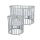 Oval krevetić 7u1 s madracem GREY - Waldin
