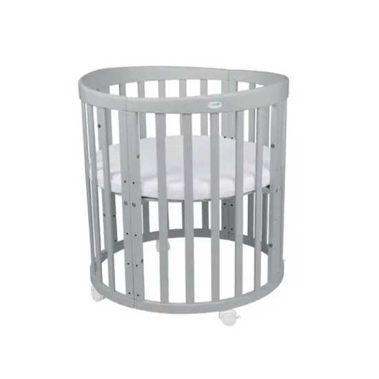 Slika Oval krevetić 7u1 s madracem GREY - Waldin