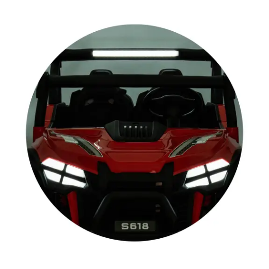 Slika Auto na akumulator za dvoje djece Buggy MAGNUM red