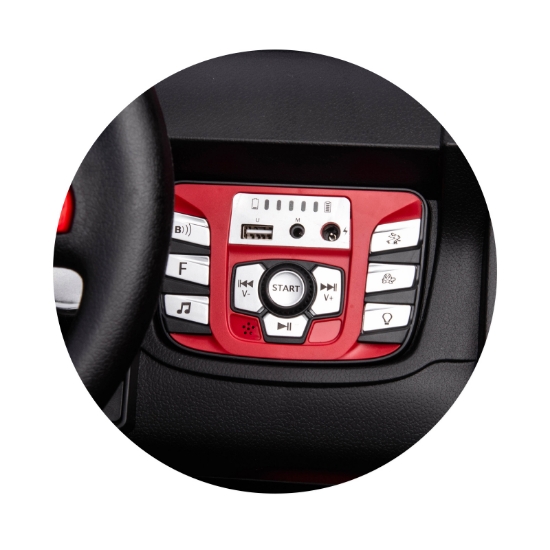 Slika Auto na akumulator za dvoje djece Buggy MAGNUM red