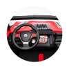 Slika Auto na akumulator za dvoje djece Buggy MAGNUM red