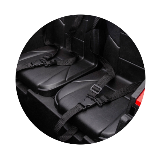 Slika Auto na akumulator za dvoje djece Buggy MAGNUM red