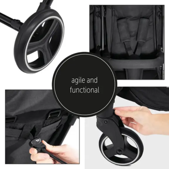 Slika Kolica za blizance Swift X Duo Black - Hauck