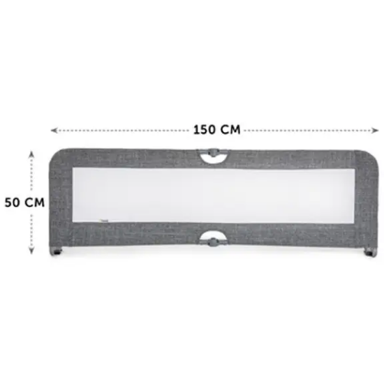 Slika Zaštitna ogradica za krevetić Sleep N Safe Plus XL - melange Sivi - Hauck