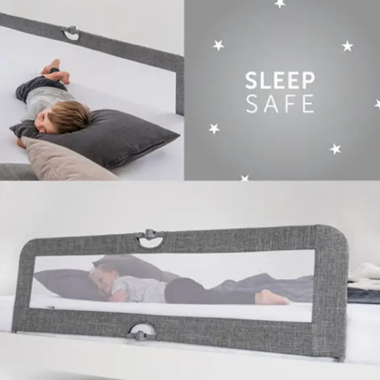 Slika Zaštitna ogradica za krevetić Sleep N Safe Plus XL - melange Sivi - Hauck