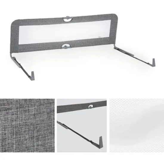 Slika Zaštitna ogradica za krevetić Sleep N Safe Plus XL - melange Sivi - Hauck