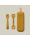 Set silikonskog pribora za jelo Earth Ocher - Interbaby