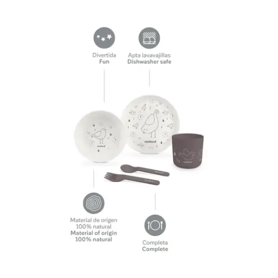 Slika Set za jelo naturmeal chick Miniland 