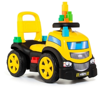 Slika Guralica Molto 3u1 Yellow + set kocki 10 kom