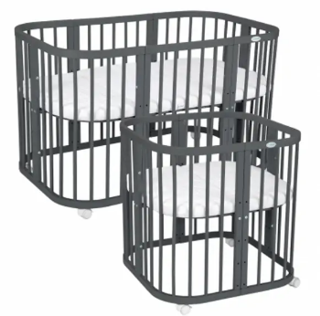 Slika Krevetić 7u1 s madracem Graphite - Waldin