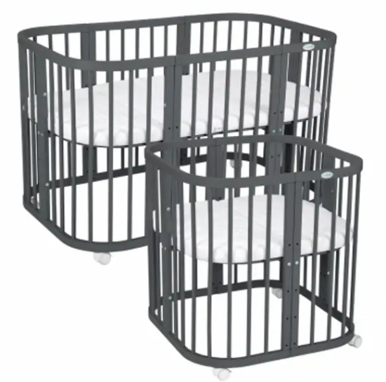 Slika Krevetić 7u1 s madracem Graphite - Waldin