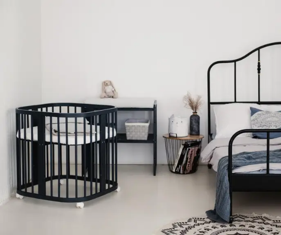 Slika Krevetić 7u1 s madracem Graphite - Waldin