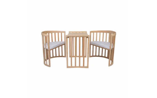 Slika Oval krevetić 7u1 s madracem NATURALE - Waldin