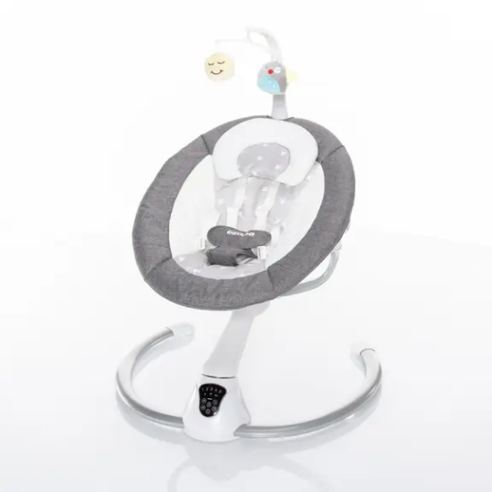 Slika Zopa ležaljka Lullaby, Gray stars/Grey