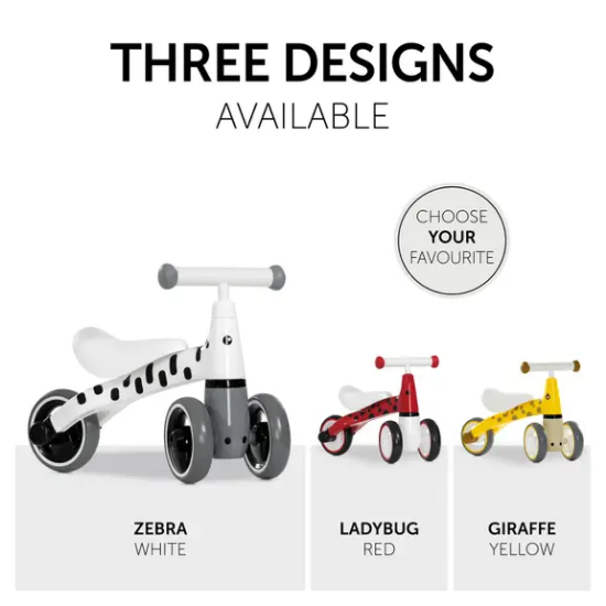 Slika Guralica 1st Ride Three Zebra White - Hauck