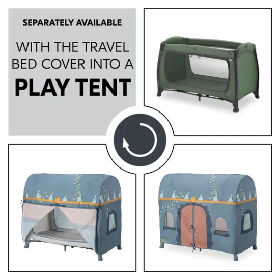 Slika Putni krevetić Play N Relax Center Dark Green - Hauck