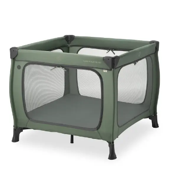 Slika Putni krevetić Sleep N Play SQ Set - Dark Green - Hauck