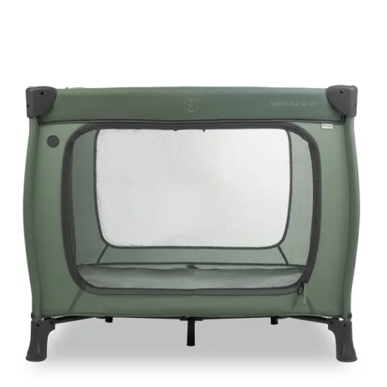 Slika Putni krevetić Sleep N Play SQ Set - Dark Green - Hauck