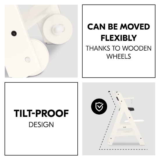 Slika Hranilica Beta + bijela sa dodacima - Hauck